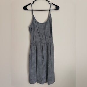 Old Navy Blue Geometric Midi Dress